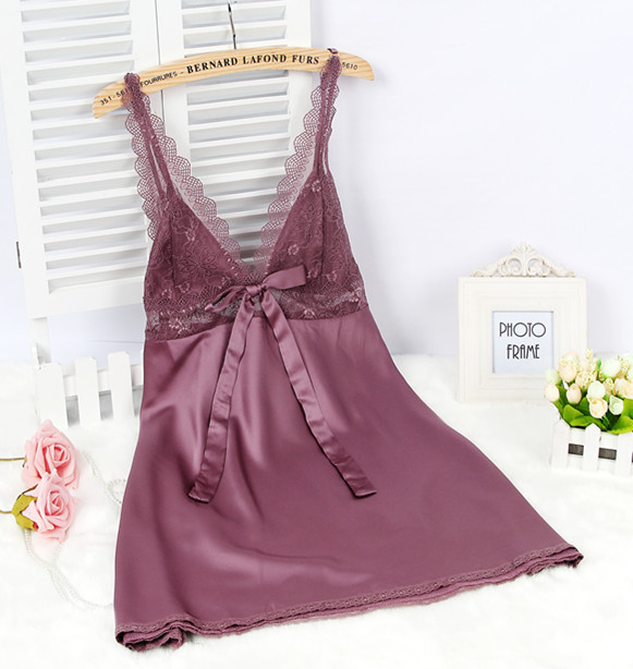 Title 2, New pajamas simulation silk nightdress