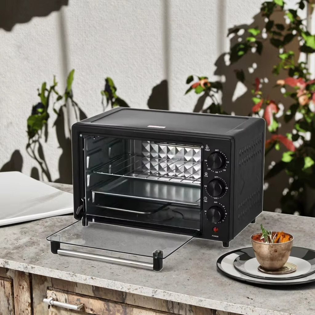 22L Electric Oven Grill Countertop Mini Toaster Pizza Oven W Temp Timer