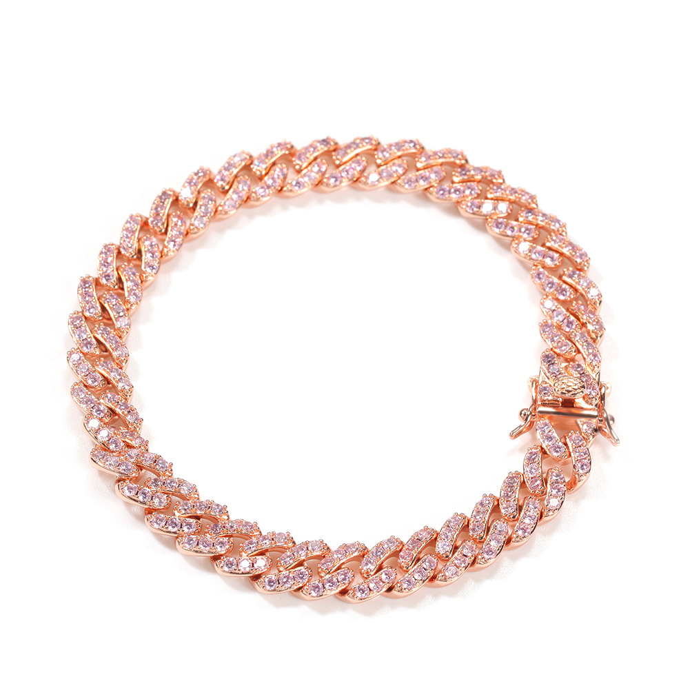 9mm Micropaved Zircon Cuban Chain Personality