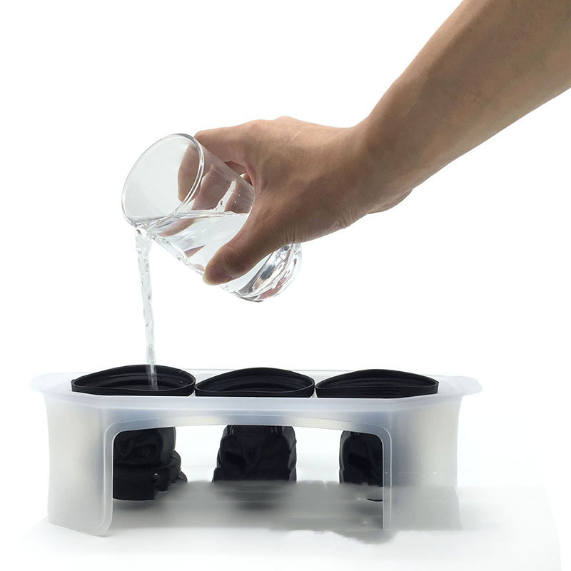 Halloween Silicone Skull Shape Ice Tray (Without LOGOOPP