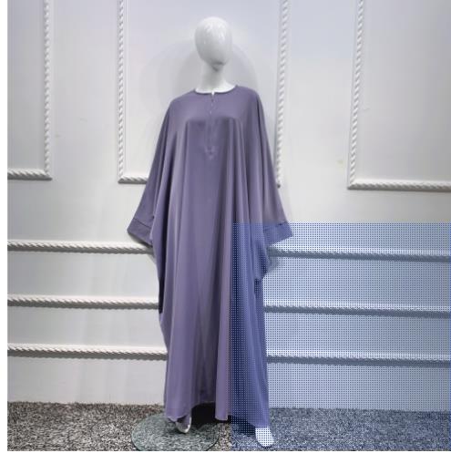 Large Solid Bat Sleeves Robe