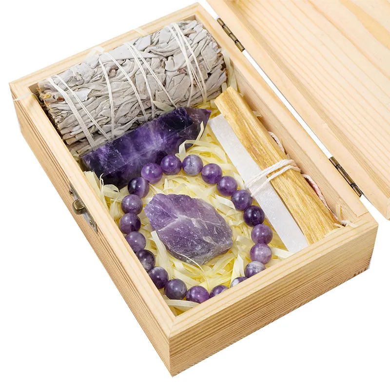 Amethyst Crystal Gift Box