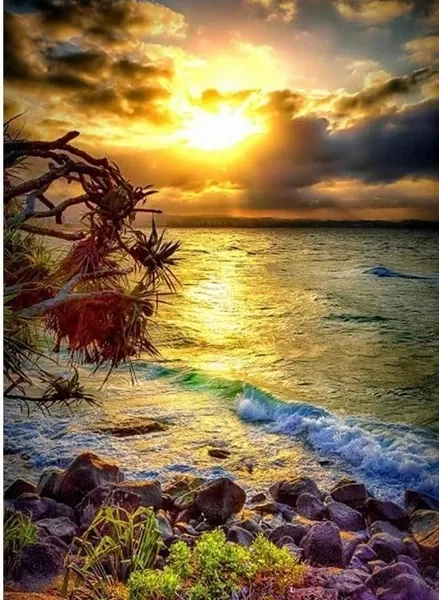 Diamond Painting Landscape Full Square Diamond Cross Stitch Embroidery 19Style - Shop at LoveMi