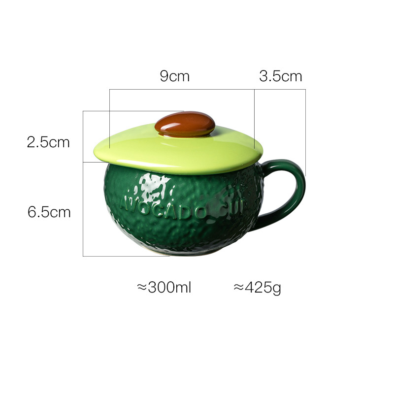 Title 2, High-quality Large-capacity Ceramic Mug With Lid