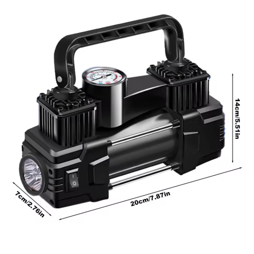 12V 150PSI Car Bicycle Motorcycle Electric Tire Inflator Air Pump Air Compressor Dual Cylinder Inflatable Tools With LED Light thumbnail 3