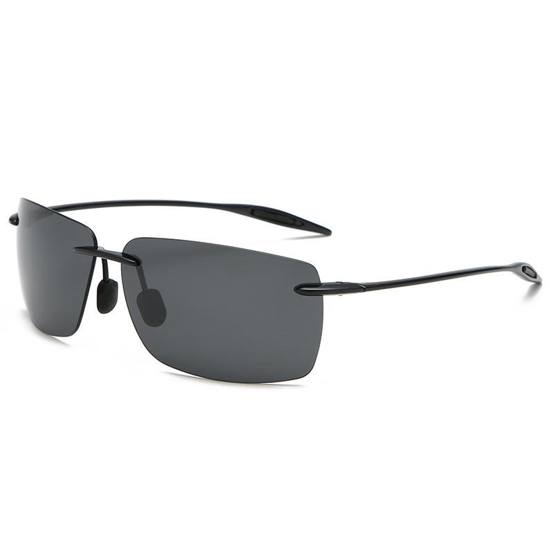 Title 5, Light Rimless TR90 Sunglasses For Men