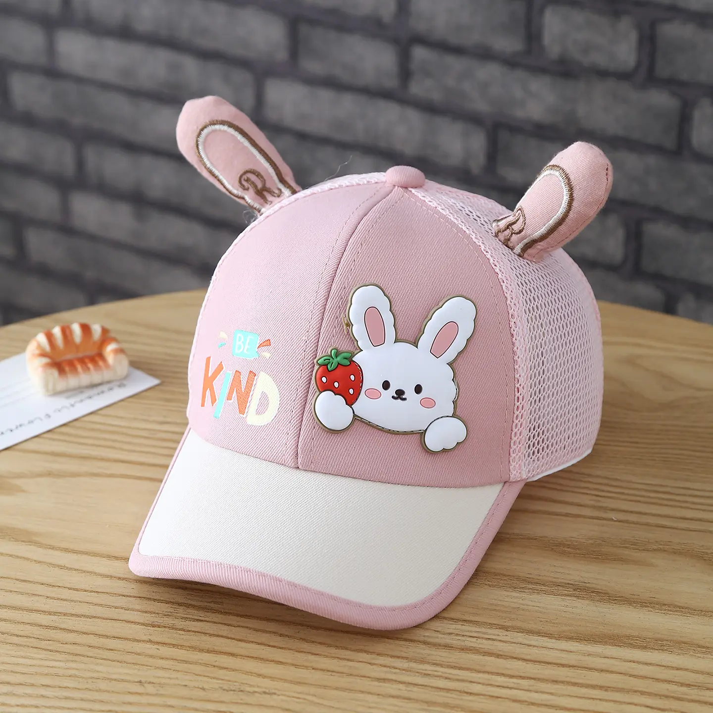 Summer Baby Hat - Strawberry Rabbit Cartoon