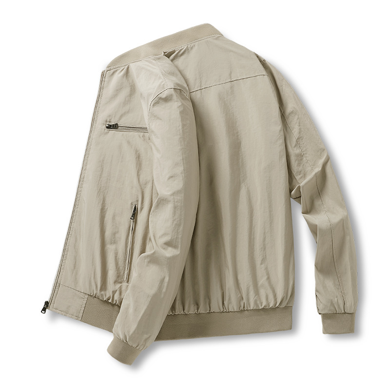 Spring And Autumn New Men's Jacket Casual Middle-aged And Elderly Jacket Men