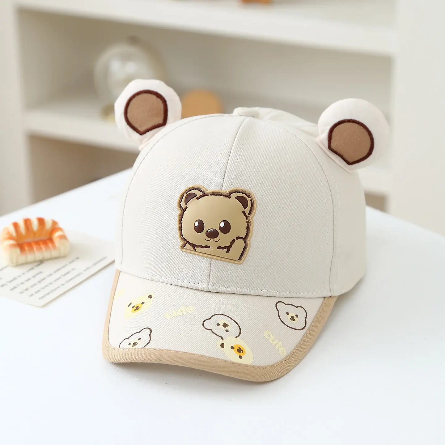 Cute Three-dimensional Bear Ears Cartoon Print Baby