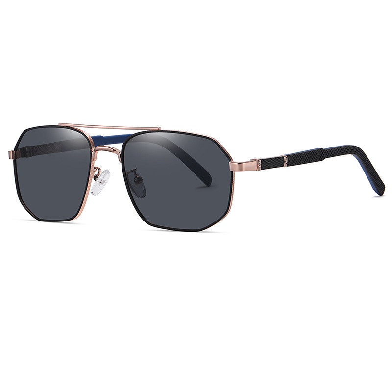 Men's Aviator Double Bridge Large Frame Polarized Sunglasses - Image 4