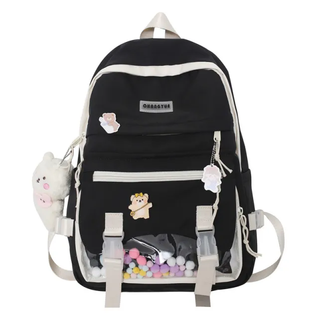 Large Capacity Summer High School Backpack Black - Shop at LoveMi