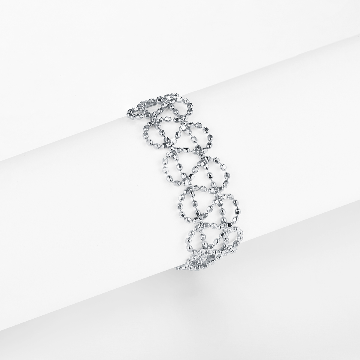 S925 Sterling Silver Hollow Ring 0.7g Lightweight 14-21mm Adjustable 8.4mm Wide 3 Colors Platinum Plated Gift Box