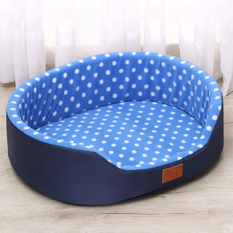 Net Red Pet Cushion - Royal Blue Dot