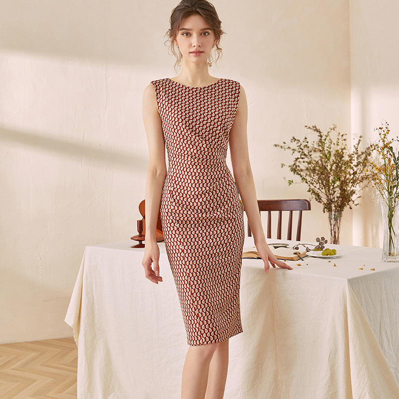 New Intellectual Waist Folds Mid-length Bag Hip Skirt