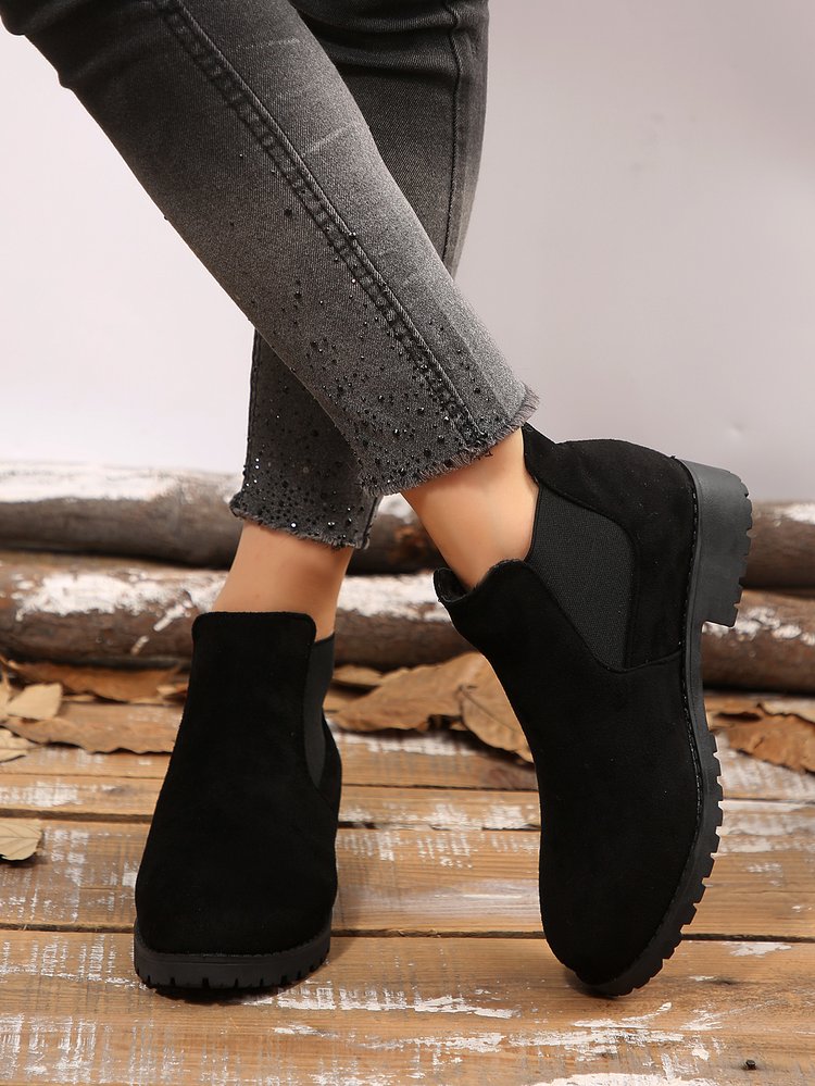 Faux Suede Ankle Boots, picture 2 of 4