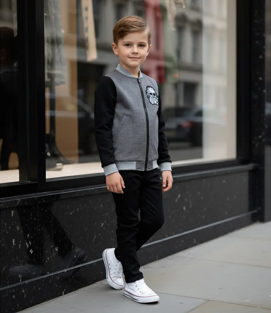 Boys Cotton Jacket Zip Up Kids Casual