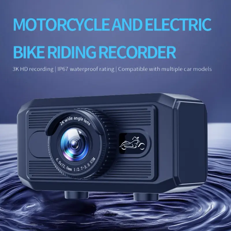 3K Motorcycle Dash Cam Outdoor Riding Waterproof