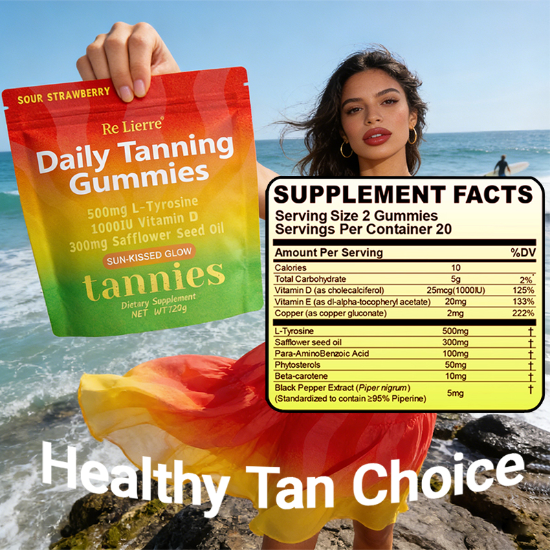 Daily Tanning Gummy Gummies-Strawberry Flavor — image 4