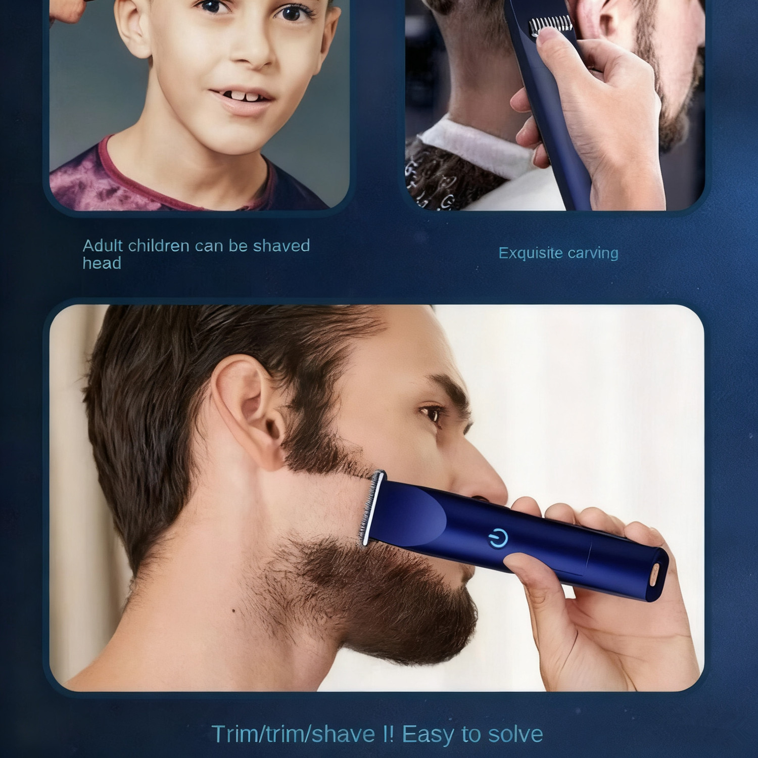 Men's Electric Hair & Beard Trimmer - Stylish Grooming For Results — image 9