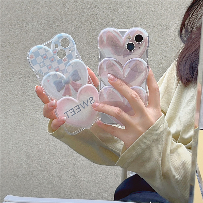 Love Bow Knot Phone Case Transparent