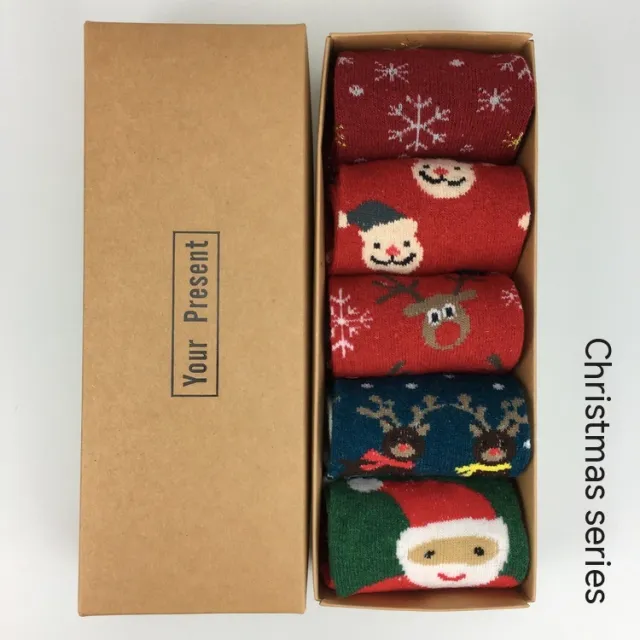 Women's Fashionable Warm Wool Extra Thick Socks Christmas Series Style - Shop at LoveMi