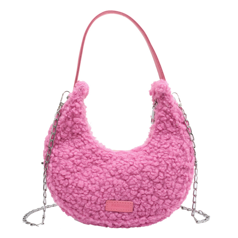 Fashion Dumpling Armpit Shoulder Bag Woman Rose - Shop at LoveMi