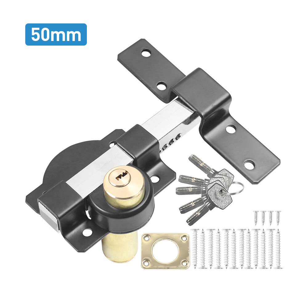 70mm Security Garden Shed Gate Lock Long Throw Locking Double Locking UK 4