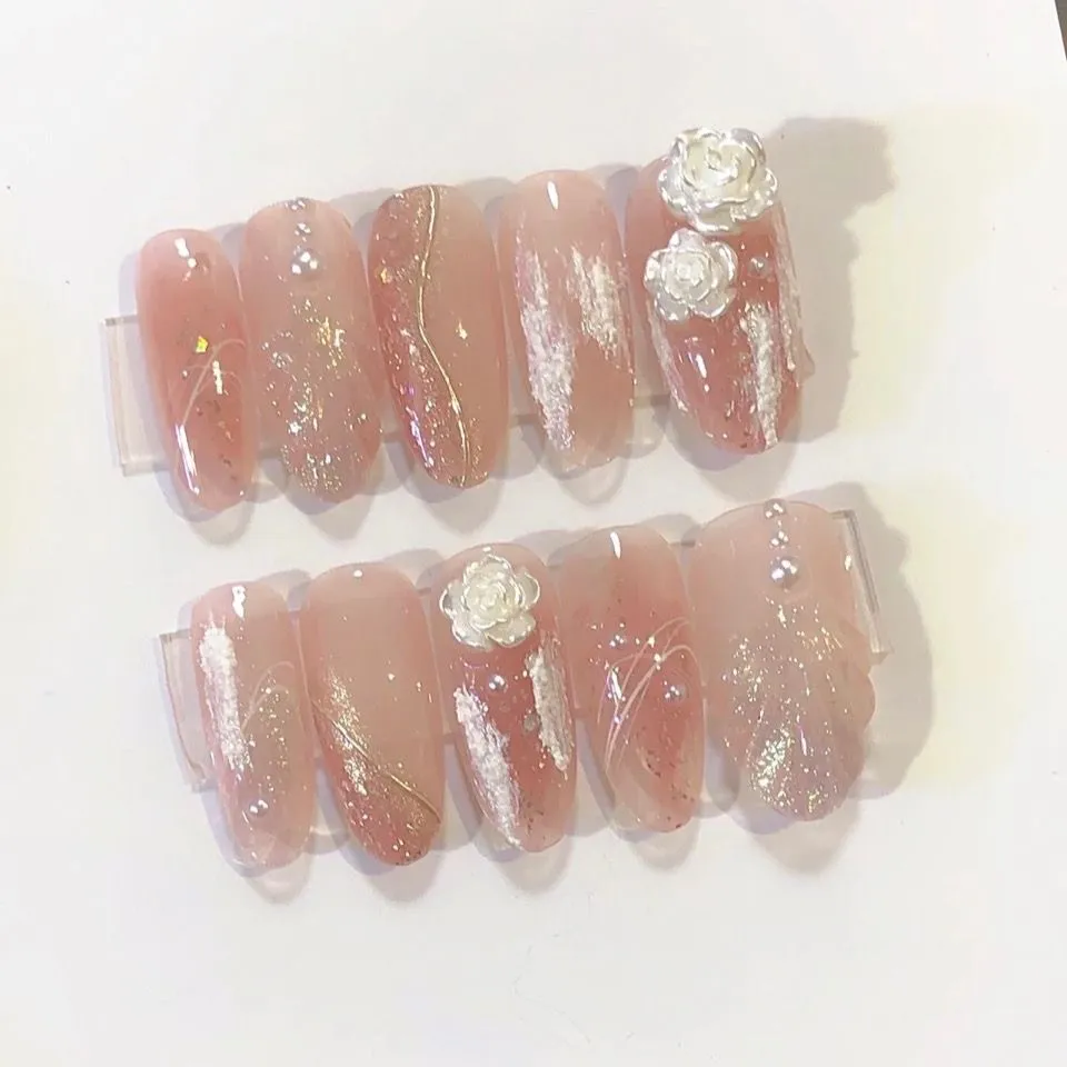 Phototherapy White Series Gypsum Gel Camellia Wearing Nail Enhancement - Camellia