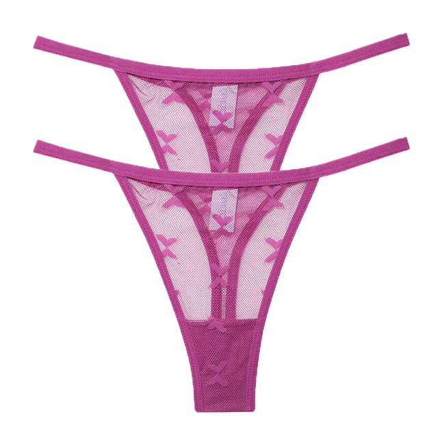 Sexy Women’s Mesh Thong – 2 Pack