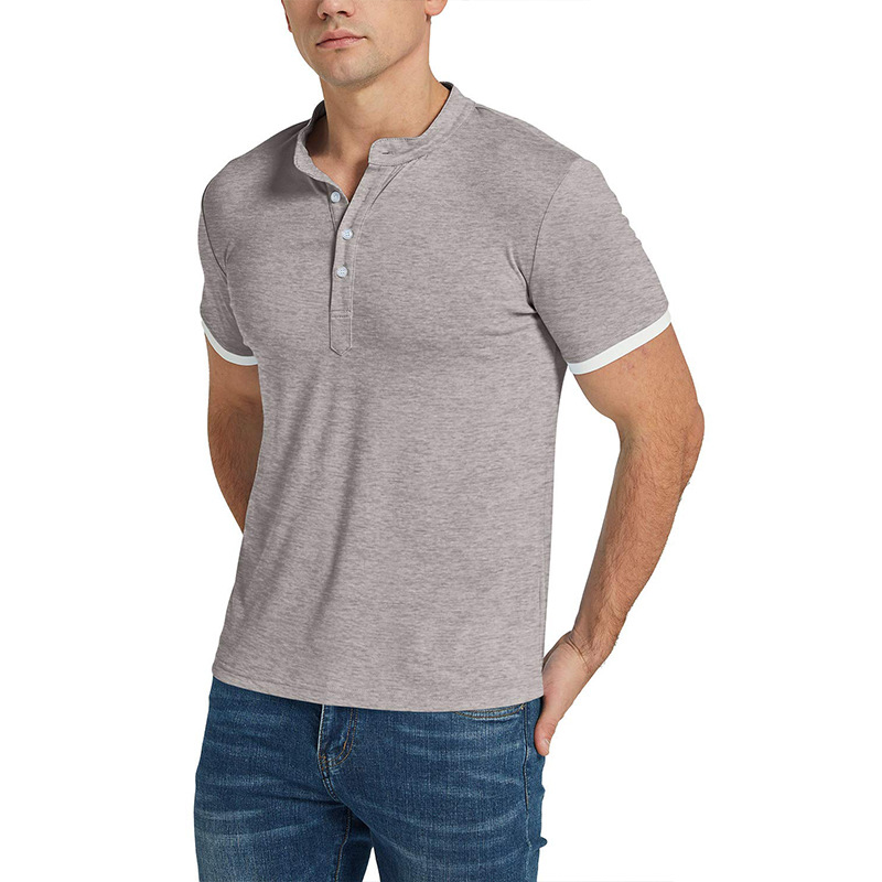 Title 8, Mens European and American Solid Short Sleeve ...