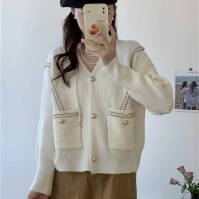 Knitted Women's Loose Niche Cardigan Coat