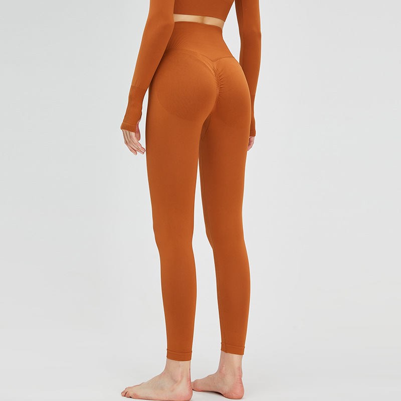 Women's Fashion Casual Tight fitting High waisted Sweatpants Saddle - Shop at LoveMi