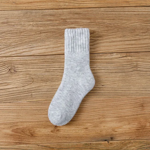 Wool Socks Women's Winter Warm Thickening Light Grey - Shop at LoveMi