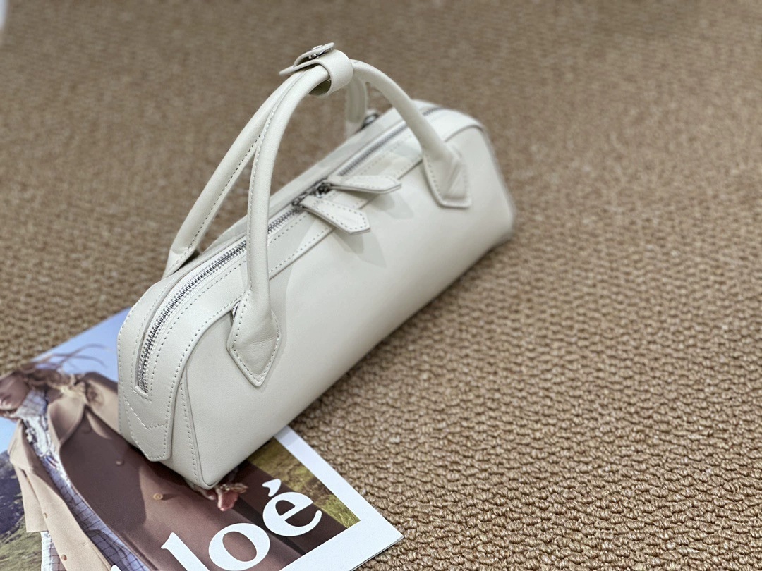 Cross-border New Top-grain Cowhide Baguette Bag, Single-shoulder Vintage Sausage Bag, Napa Leather Women's Handbag 5