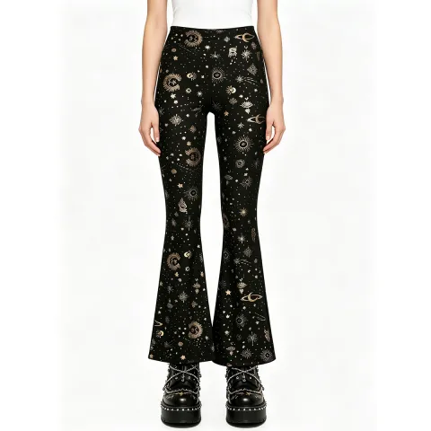 Women's Gothic Celestial Flare Pants