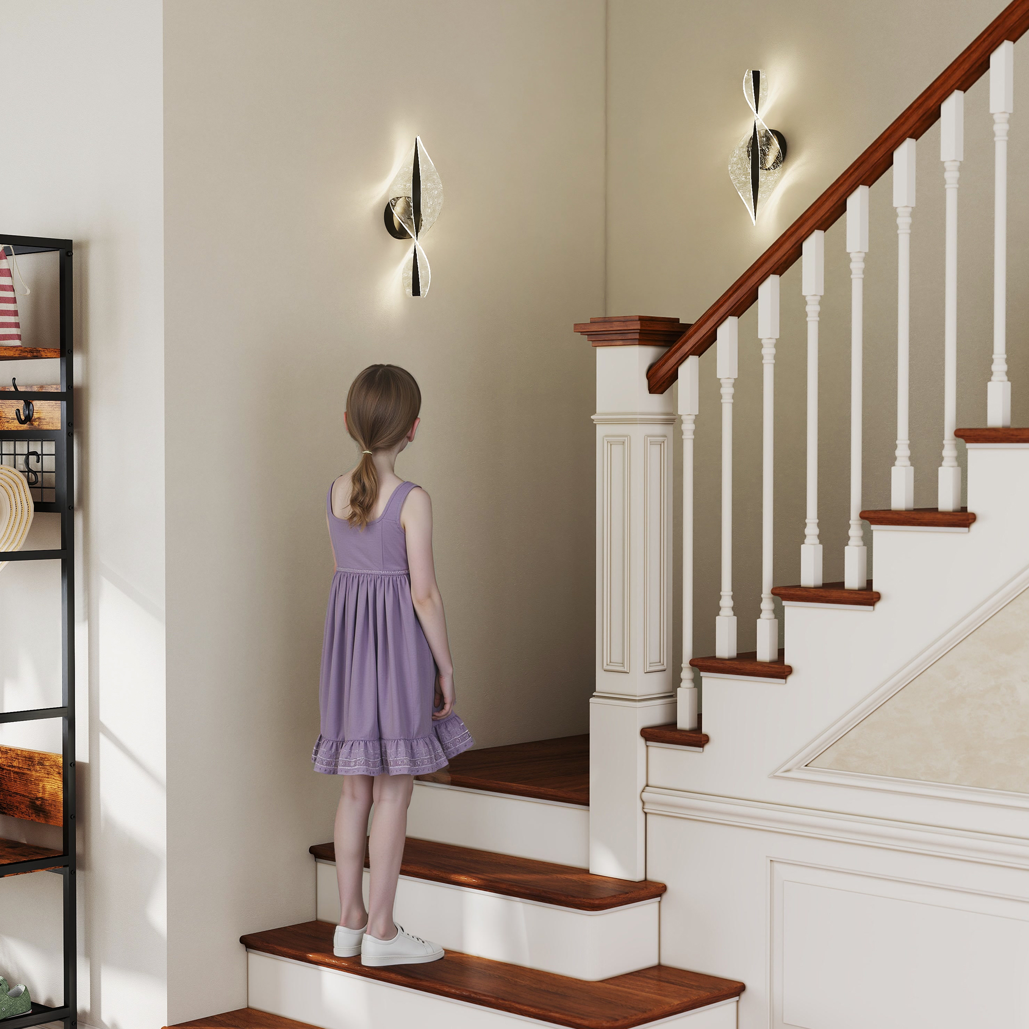 LED Wall Light 2-piece Set, 13W Modern Indoor Spiral Color Temperature — image 7