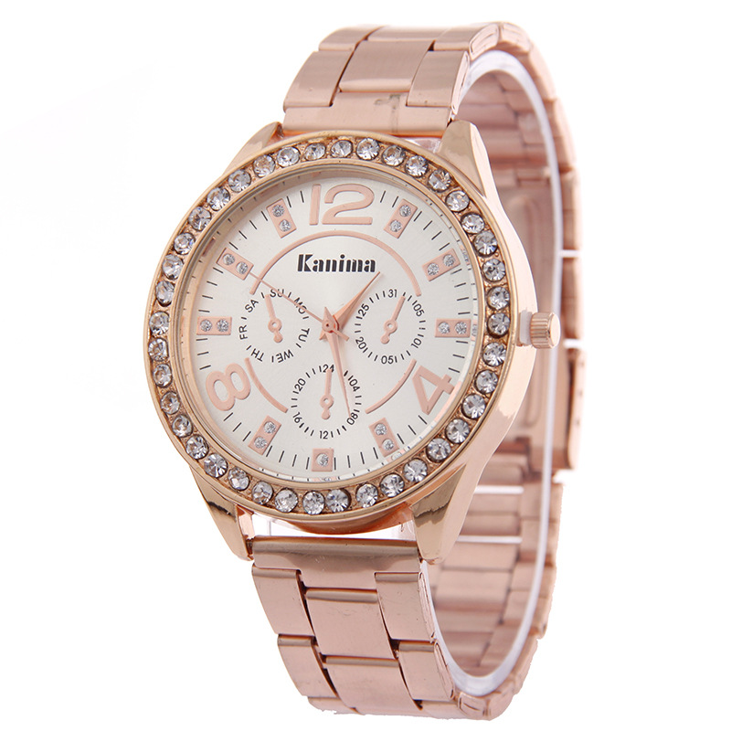 Stainless Steel New High-grade Diamond-set British Watch