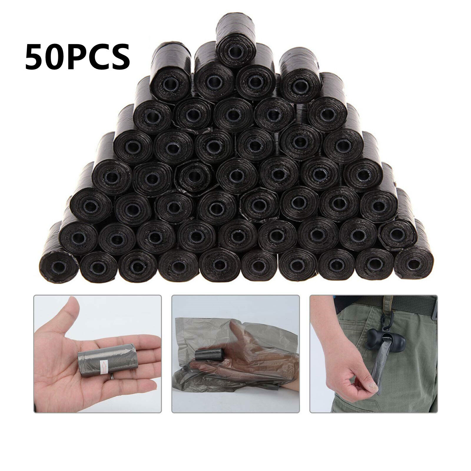 Unscented  Dog Poop Bags Biodegradable Pet Cat Poo Waste Bags