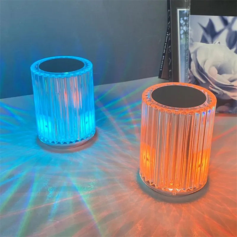 Crystal Lamp Table Lamp Atmosphere Creative Line Small Night Lamp Led Lights – image 5