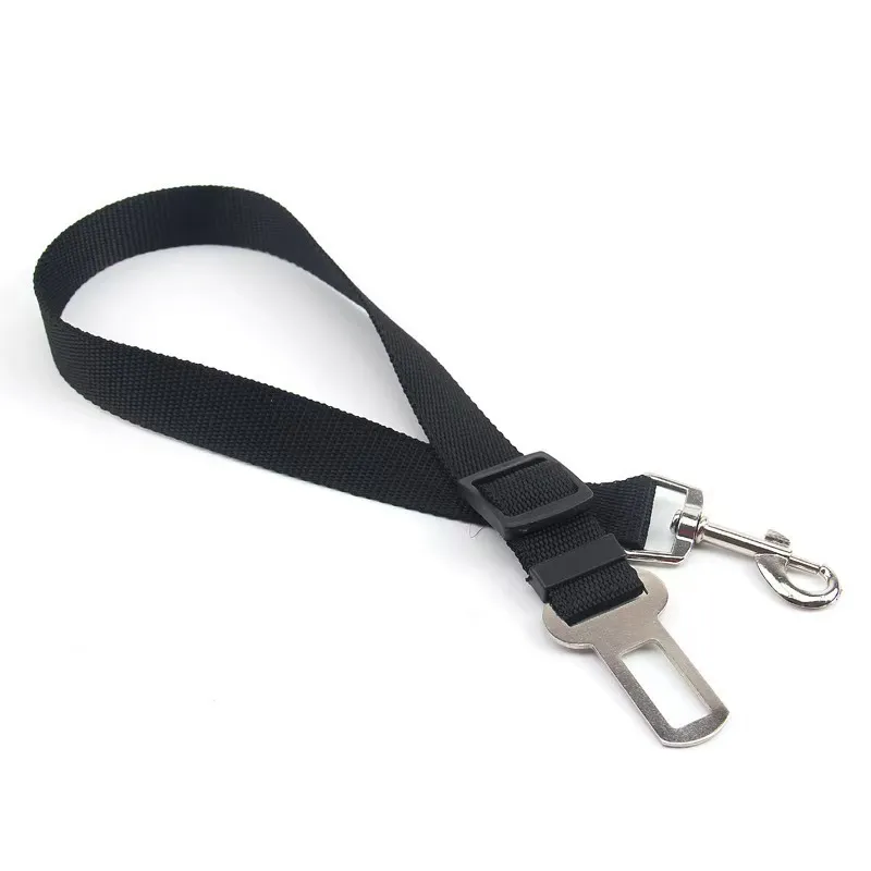 Pet Supplies Dog Car Dog Seat Belt Harness Leash Dog Collar Adjustable Seatbelt Leash For Small Medium Dog Traveling Accessories - Black