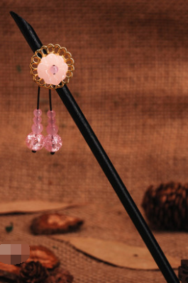 Hair pin with antique fringe Powder Shell01 - Shop at LoveMi