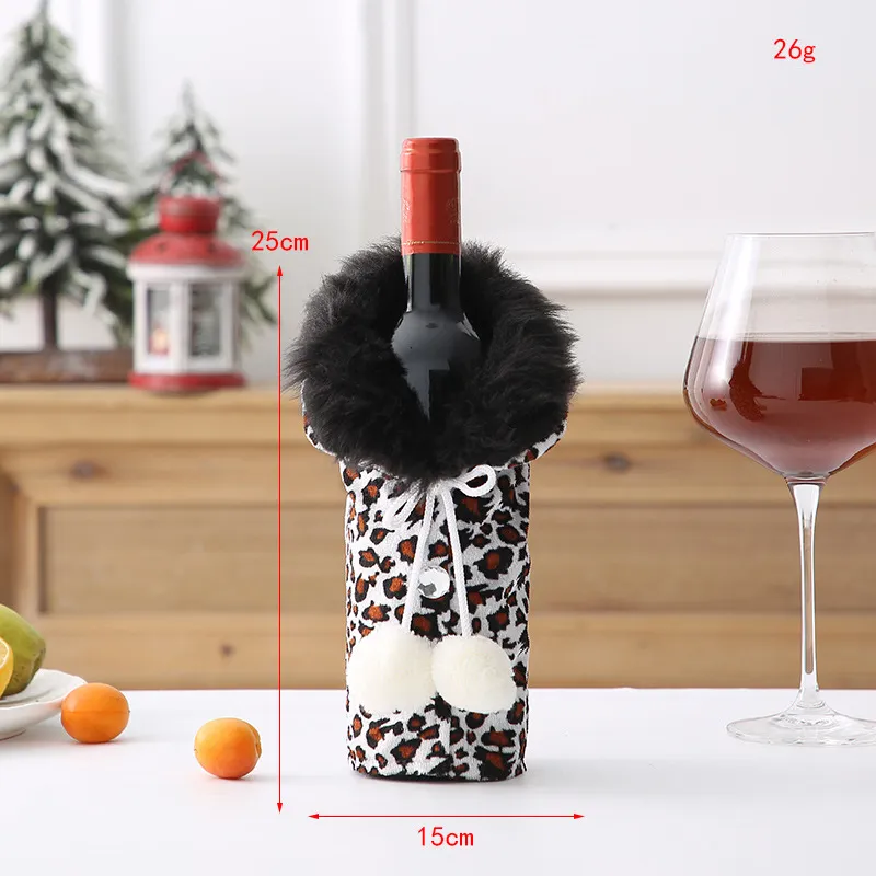 Christmas Wine Set Knitted Wine Set Hotel Restaurant - White