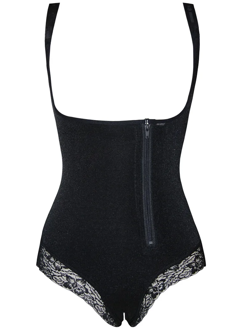 Women's Rubber Body Sling Zipper Shaper - Black