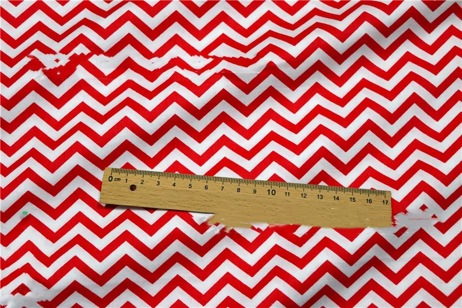 Wavy Cotton Fabric Printed Bed Fabric Cotton Fabric - Red
