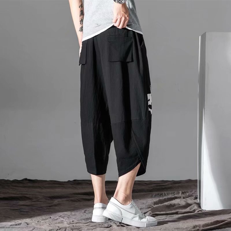 Title 4, Pantalon Japonais Court Grande Taille Homme Tha...