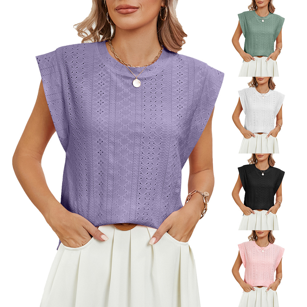 suve lühikeste varrukatega T-särk naistele