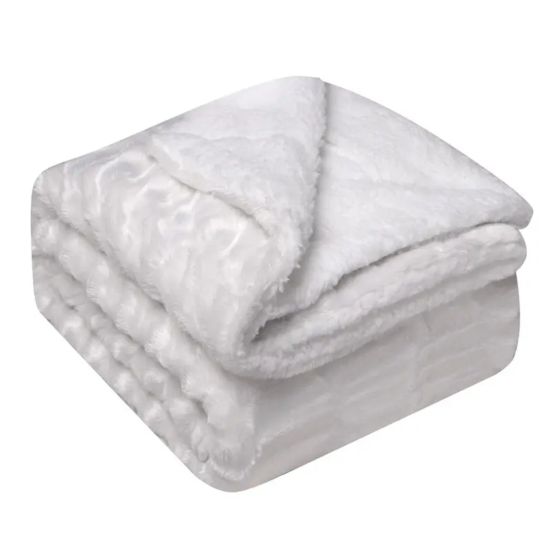 Thickened Flannel Lamb Wool Composite Double Blanket