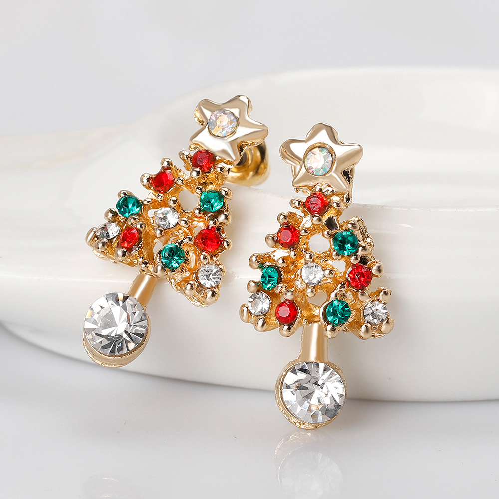 Christmas Series Earrings Fashion Alloy