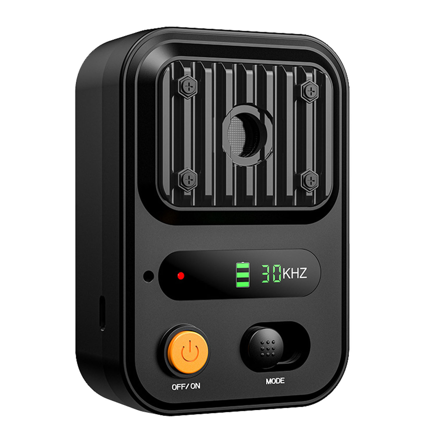 Black-Green Color Options -- 1Pc Ultrasonic Anti-Barking Device Rechargeable Auto Dog Bark Control Deterrent Box Training Device IPX4 Waterproof With 3 Frequency Max 32.8Feet Sensing Distance