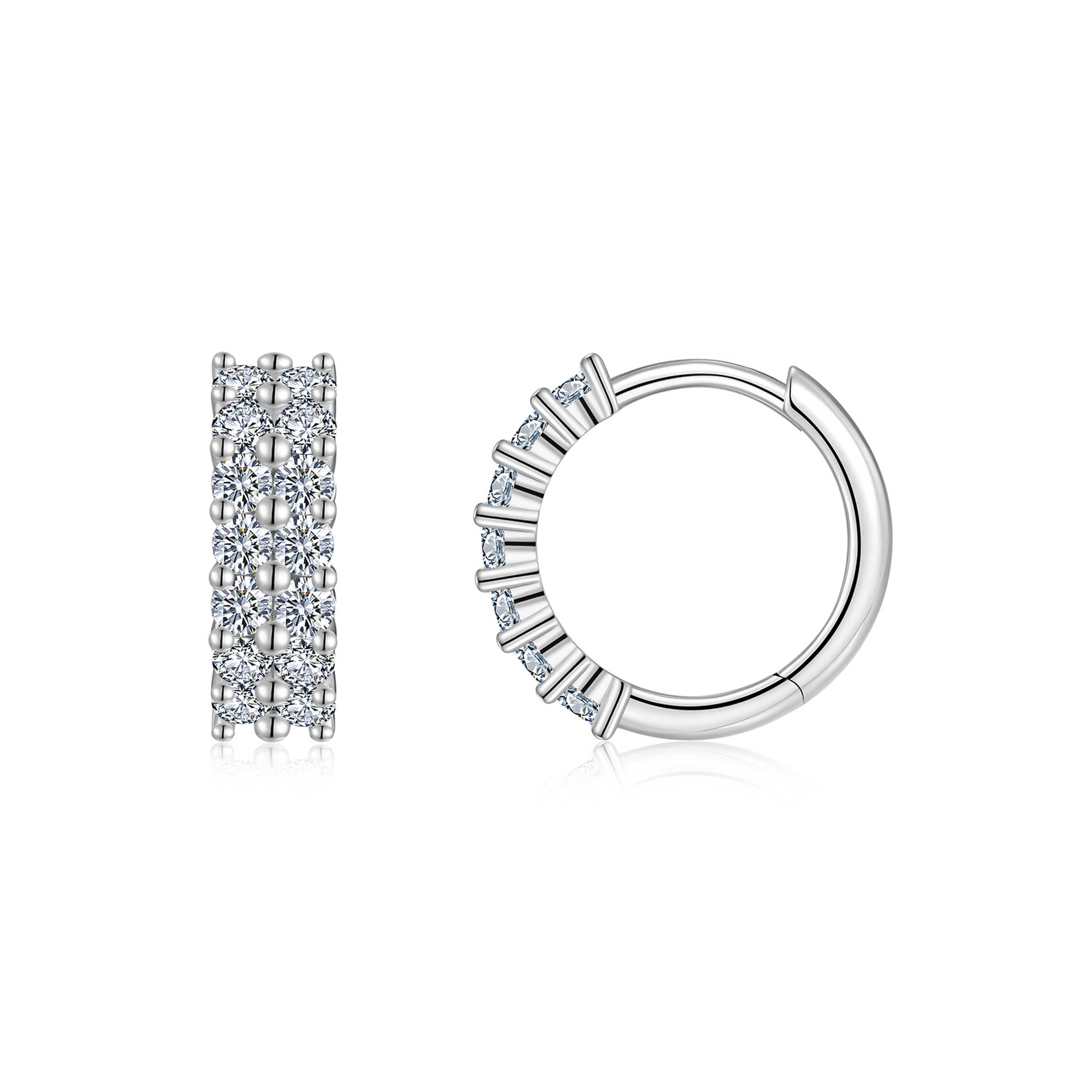 moekas minimalistlik moissanite kõrvarõngakomplekt